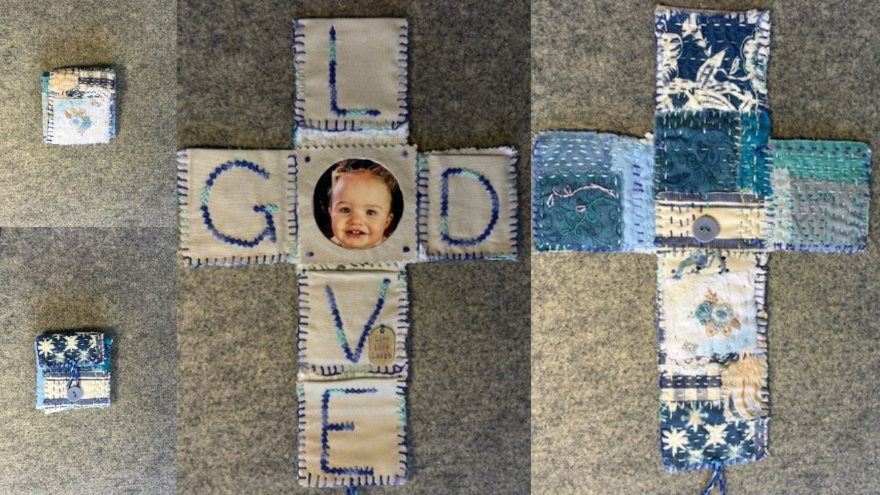 🪡 Алтарь в виде кармана, выполненный медленным стежком | Урок по узлу Палестрины