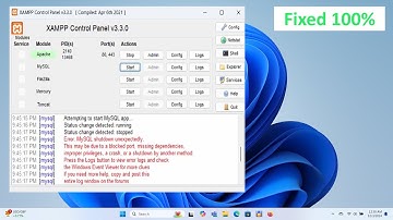 [FIXED] Error: MySQL shutdown unexpectedly in XAMPP on Windows 11 / 10