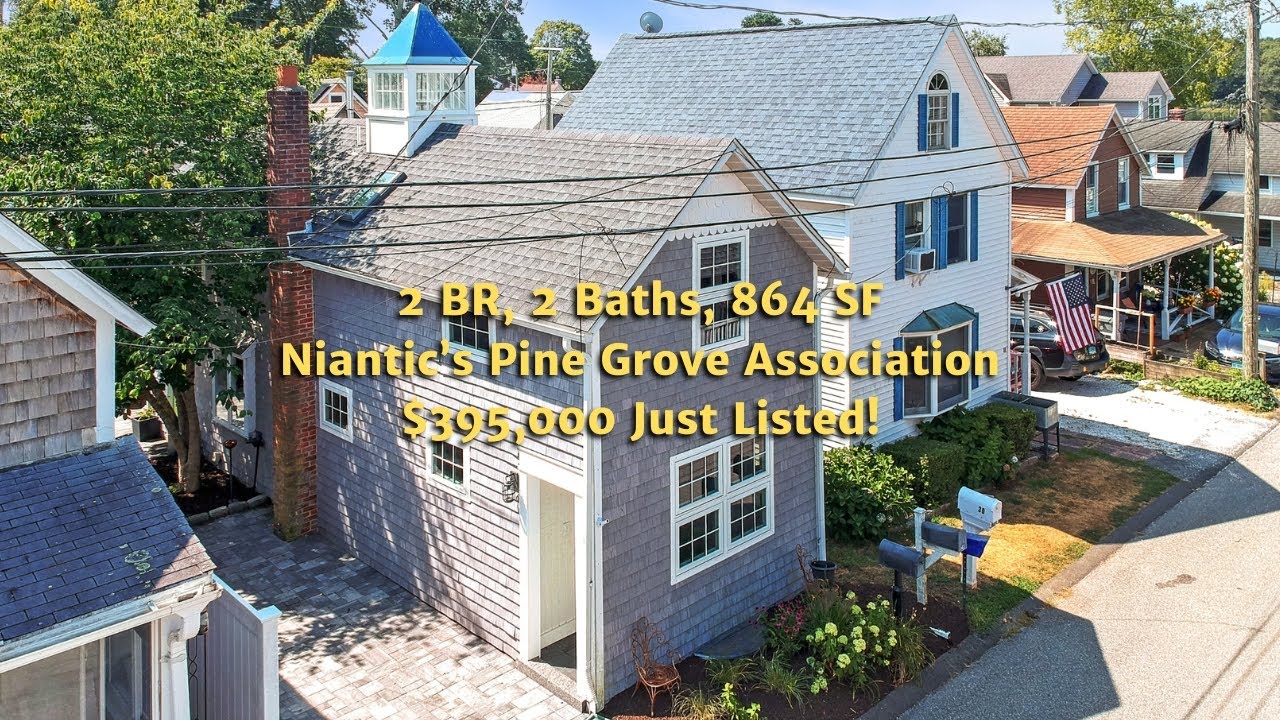 Inside a Coastal 2-Story Beach Home in Niantic, CT | $395,000
