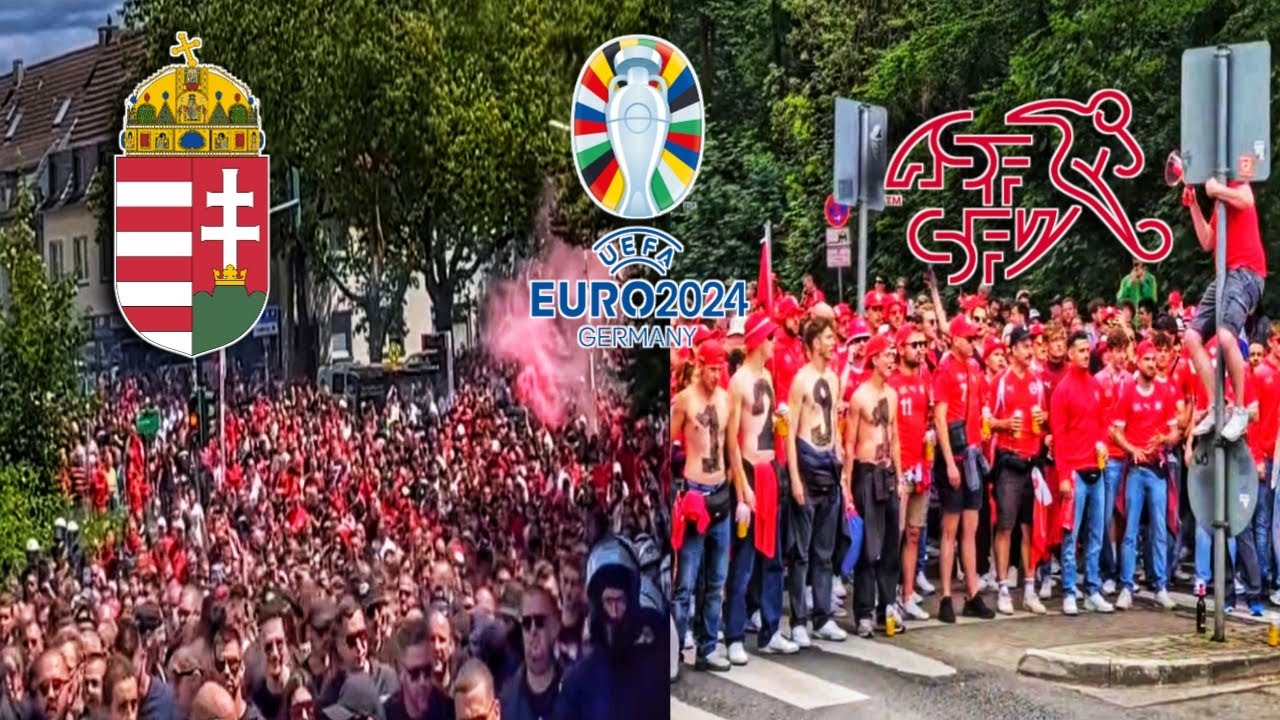 ⚽ Hungary And Switzerland Fans in RheinEnergieStadion Cologne Before the Match • Euro 2024 Germany