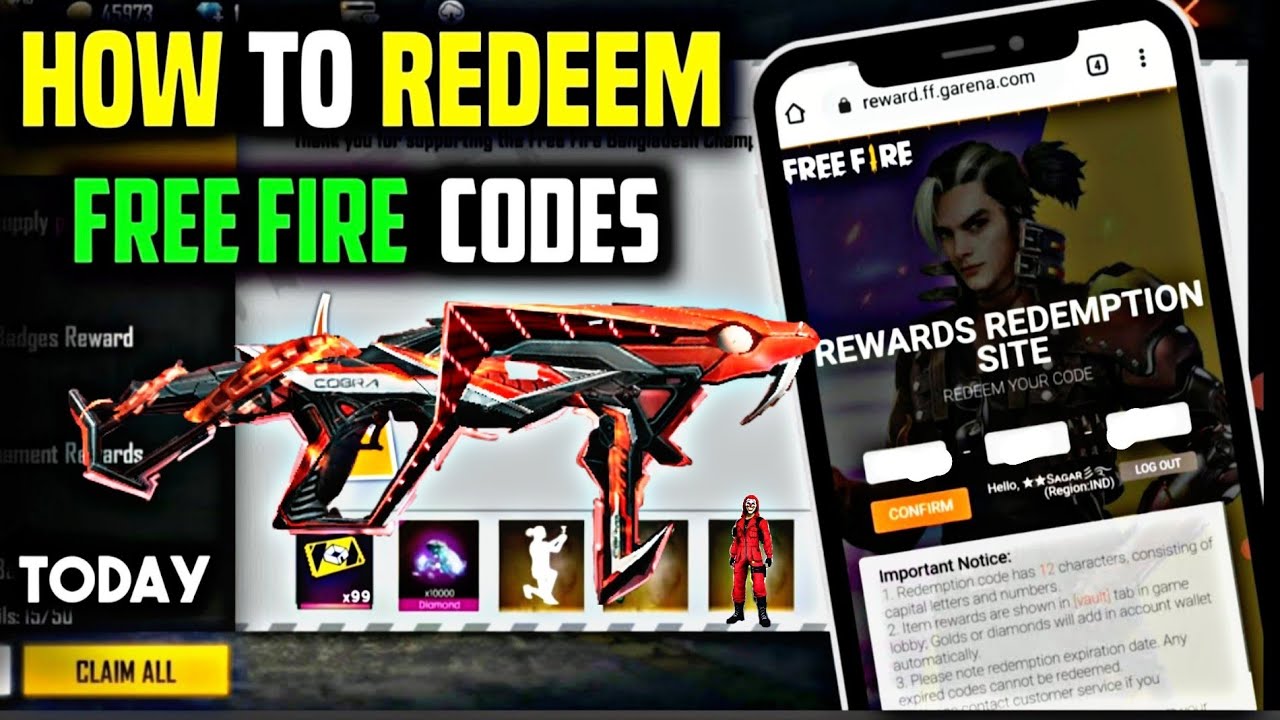 Free Fire Redeem Code Today 2021 | 28 May Redeem Code | Ff Redeem Code How To Get A Redeem Code Give