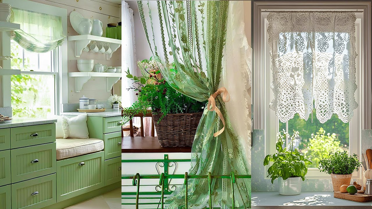 I Found the Most Adorable Vintage Kitchen Curtains for Spring YouTube