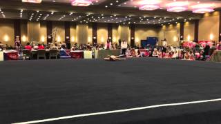 Mia's level 7 floor routine at the 2016 Bravo Meet