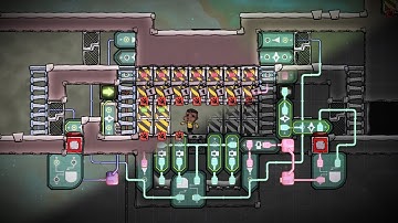 Automated Door Airlock Experiment! Oxygen Not Included Automation Preview
