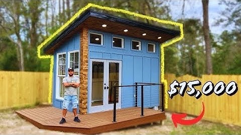 How I Built A Tiny Home DIY Full Exterior Build