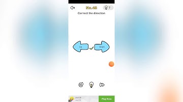Brain out level 48 | correct the direction.