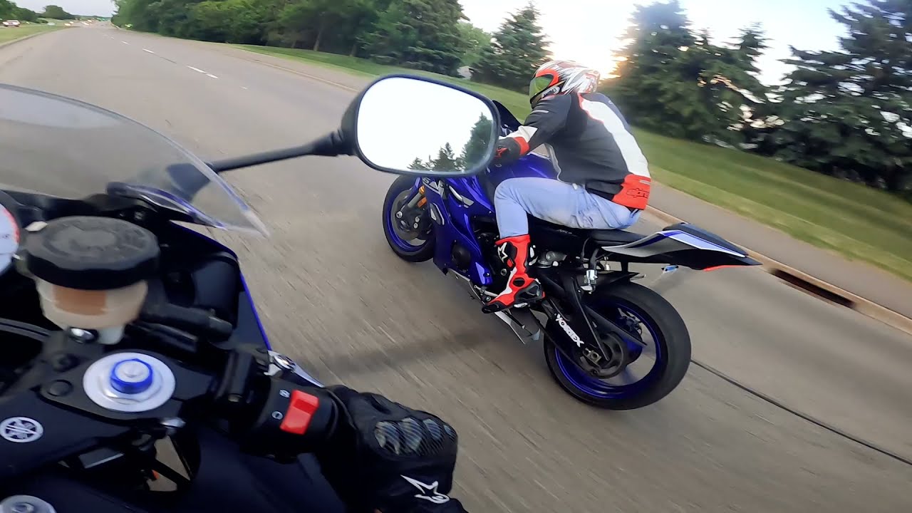 2004 Yamaha R6 vs 2006 Honda CBR600rr and others