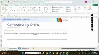 Shelly Cashman Excel 365 | Module 2: SAM Project A ComputerWare Online #shellycashman