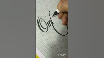 Brush pen writing #Omkar name calligraphy #short