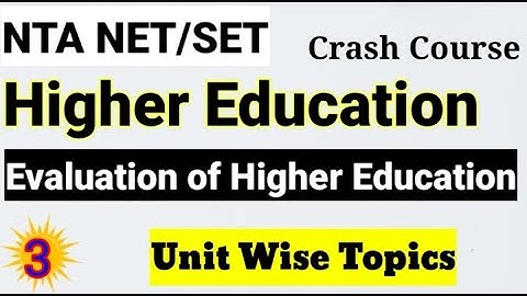 NTA NET/SET सेट Crash Course Higher Education System ! Unit Wise Topics Part  3 ! Pre-Independence !