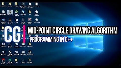 C++ program to draw a circle using Mid point Circle drawing algorithm