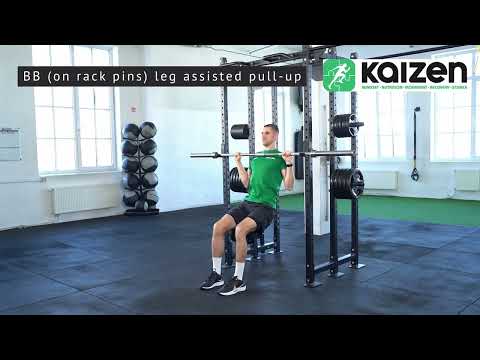 BB (on rack pins) leg assisted pull-up