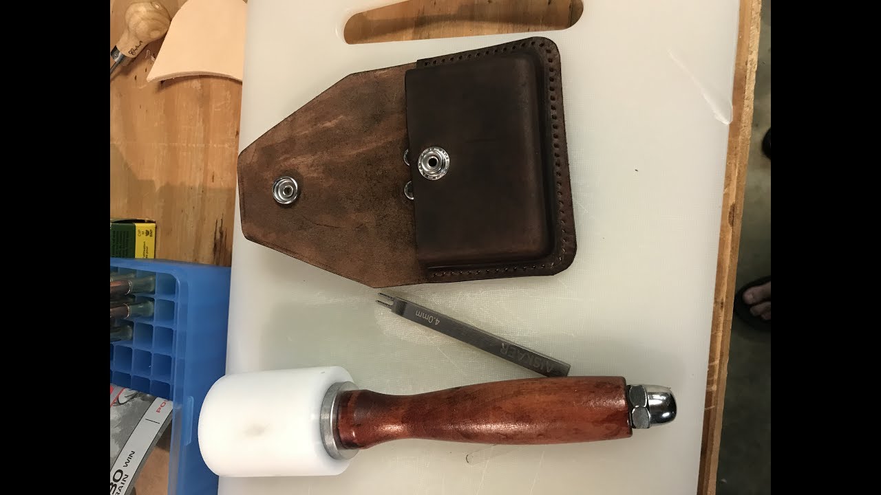 Wet forming leather ammo pouch YouTube