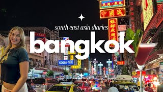 bangkok solo travel vlog | rooftop bars, chinatown, street food etc