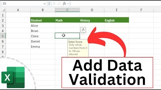How to Add Data Validation in Excel (Quick and Easy)