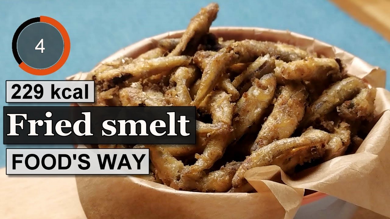 Fried smelt fish, Ingredients calories