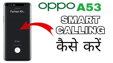 Oppo a53|| Smart Calling कैसे करें || Techno wing|| SPT