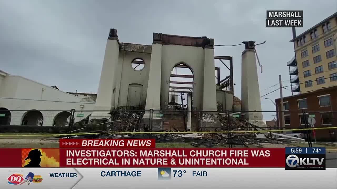 Cause of Marshall church fire determined electrical