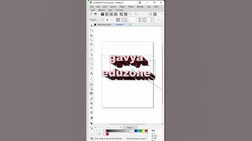 3d Text Tutorial in CorelDraw🔥 l 3d Text Effect 2025 l 3dfont #gavyaeduzone  #coreldraw  #3dtext