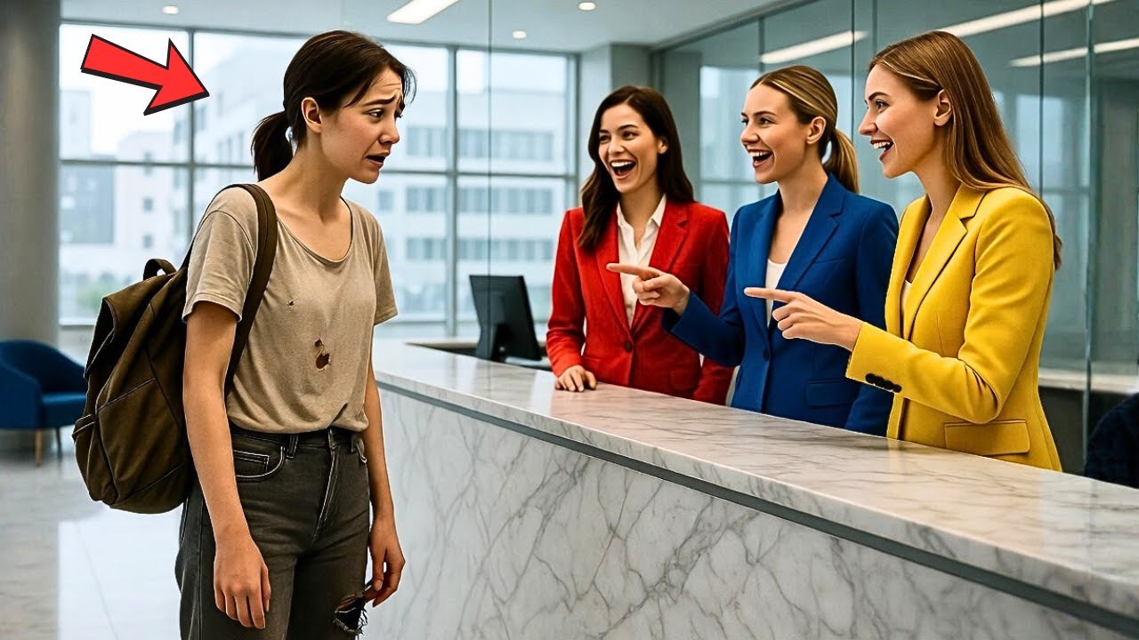 TODOS RIRAM DA GAROTA SEM TETO QUANDO ELA ENTROU NO BANCO… ATÉ VEREM O SALDO DA SUA CONTA!