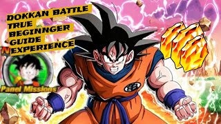 DRAGON BALL Z DOKKAN BATTLE BEGINNERS GUIDE PART 1 - BRAND NEW ACCOUNT AND BEGINNER PANEL MISSIONS
