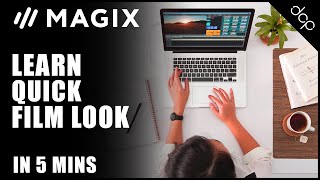 Quick Film Look Colour Grade Tutorial - Learn Magix Movie Edit Pro 2020