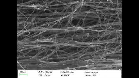 Zooming to a single multi-walled carbon nanotube (CNT) with scanning electron microscope (SEM)