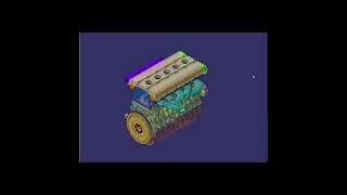 AUTOTECH 2AC3 L5 Engine CATIA Project Kinematics Simulation