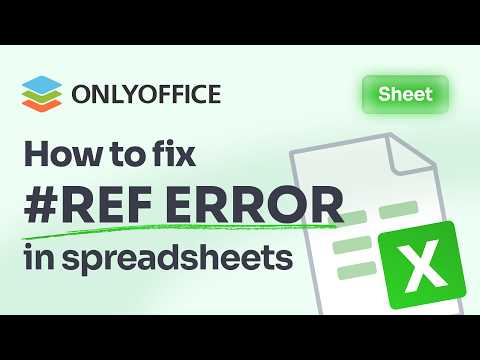 How to fix #REF! error in spreadsheets?