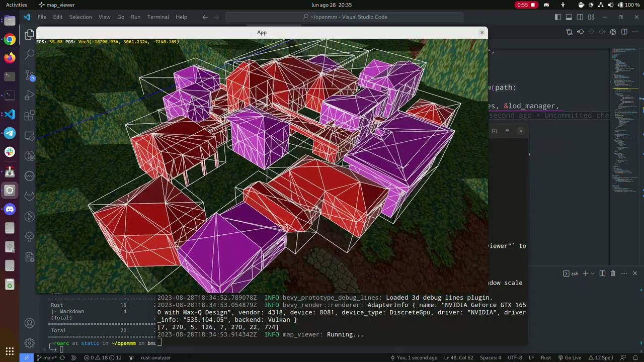 Rendering Might and Magic VI 3D Models without textures in Rust with Bevy!