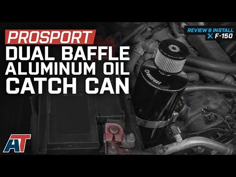 1997-2018 F150 Prosport Dual Baffle Aluminum Oil Catch Can - Black Review & Install