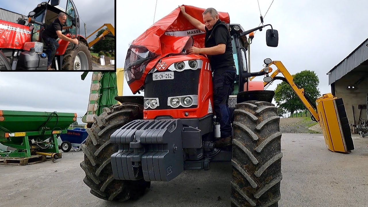 HOW TO FIT A HEDGE TRIMMER AND FULL PROTECTION GUARDS ON A TRACTOR. YouTube