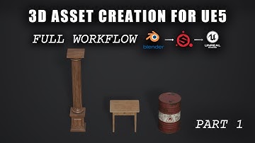 How To Create 3D Assets For Unreal Engine 5 | Full Process | Blender - Substance - Unreal | Part 1