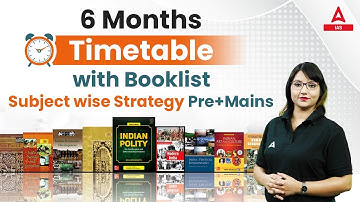 6 Months Timetable with Booklist Detailed Subject wise strategy Pre+Mains | By Aartee Mishra
