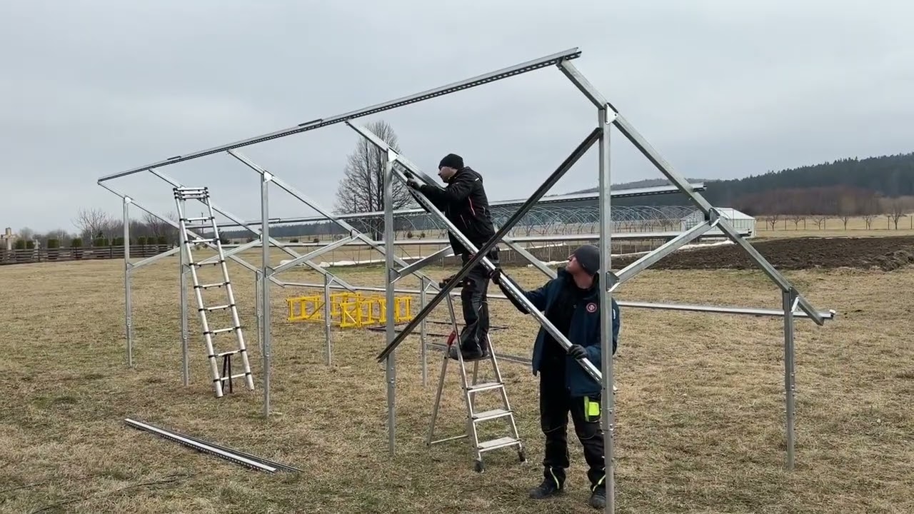 Montaj structura la sol model SP008-1