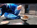 家の二階でホタテを焼く夫婦【離島暮らし】