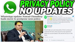 Whatsapp privacy policy update | No policies updates on February 8 in Urdu\Hindi
