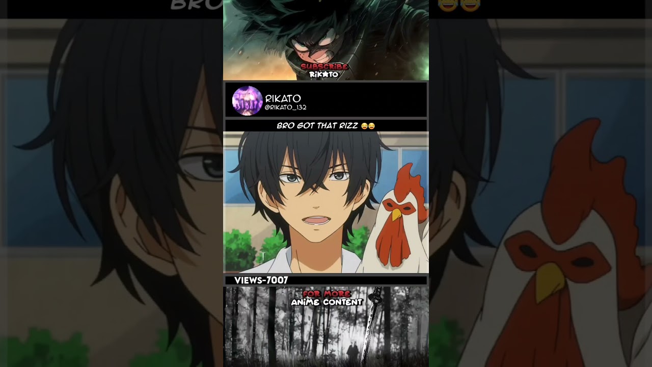 Bro Got that Rizz 😎😂  | #shorts #anime #animemoments