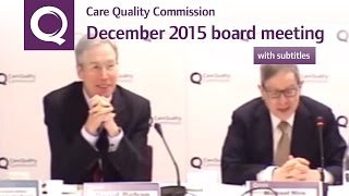 CQC Board Meeting – December 2015 (with subtitles)