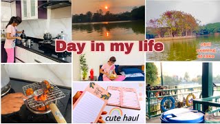 Day In My Lifechill Evening At Lake,Cute Stationary Haul,Cooking, Cleaning,Life Updates,Productive