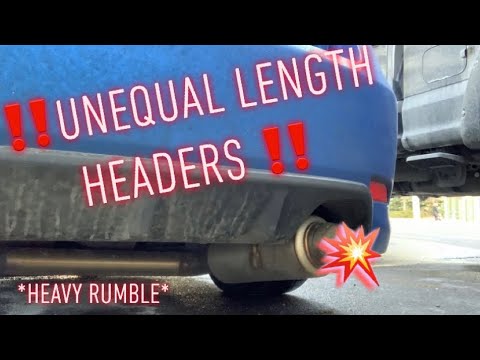 UNEQUAL LENGTH HEADERS SUBARU COLD START AND REV *2.5i* ( HEAVY RUMBLE