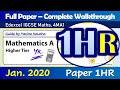 January 2020 igcse maths paper 1hr edexcel  complete walkthrough by yacine koucha