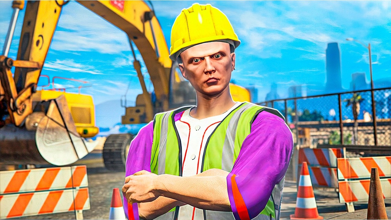 NOUL meu LOC de MUNCA ca CONSTRUCTOR in GTA 5!