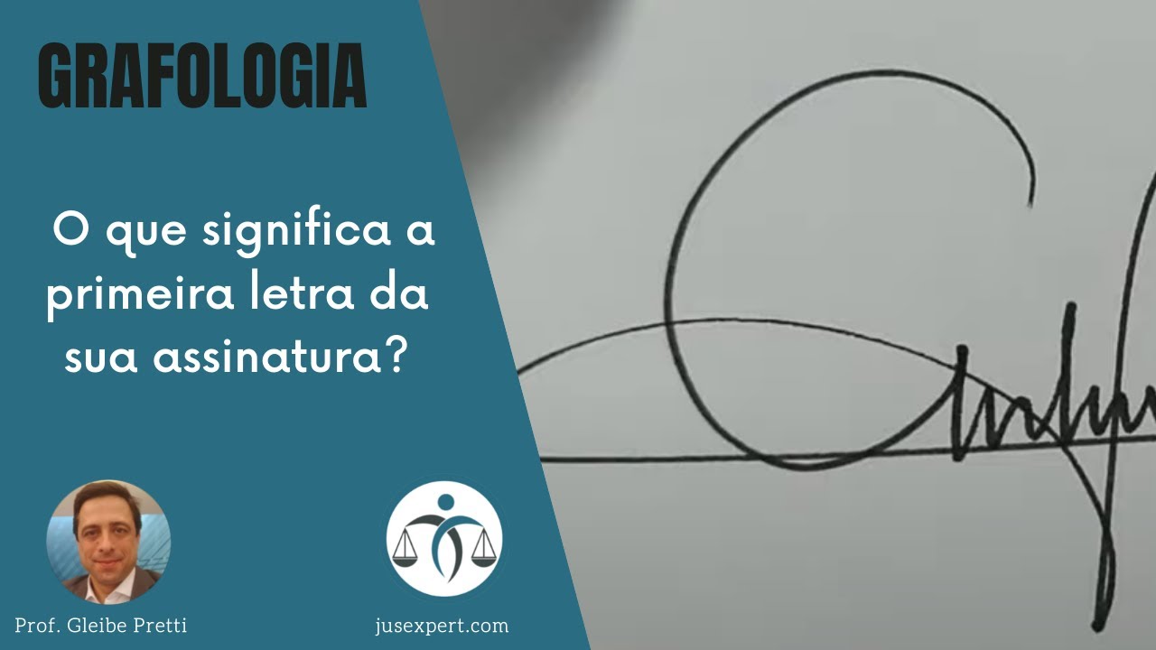 O que significa a primeira letra da sua assinatura? - YouTube