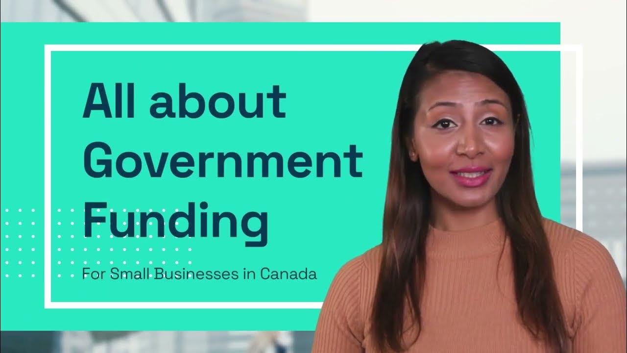 Canadian government funding for small business owners youtube