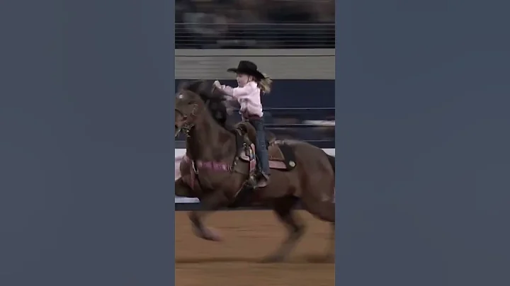 Barrel racer at 7 years old competes with the pros. - DayDayNews