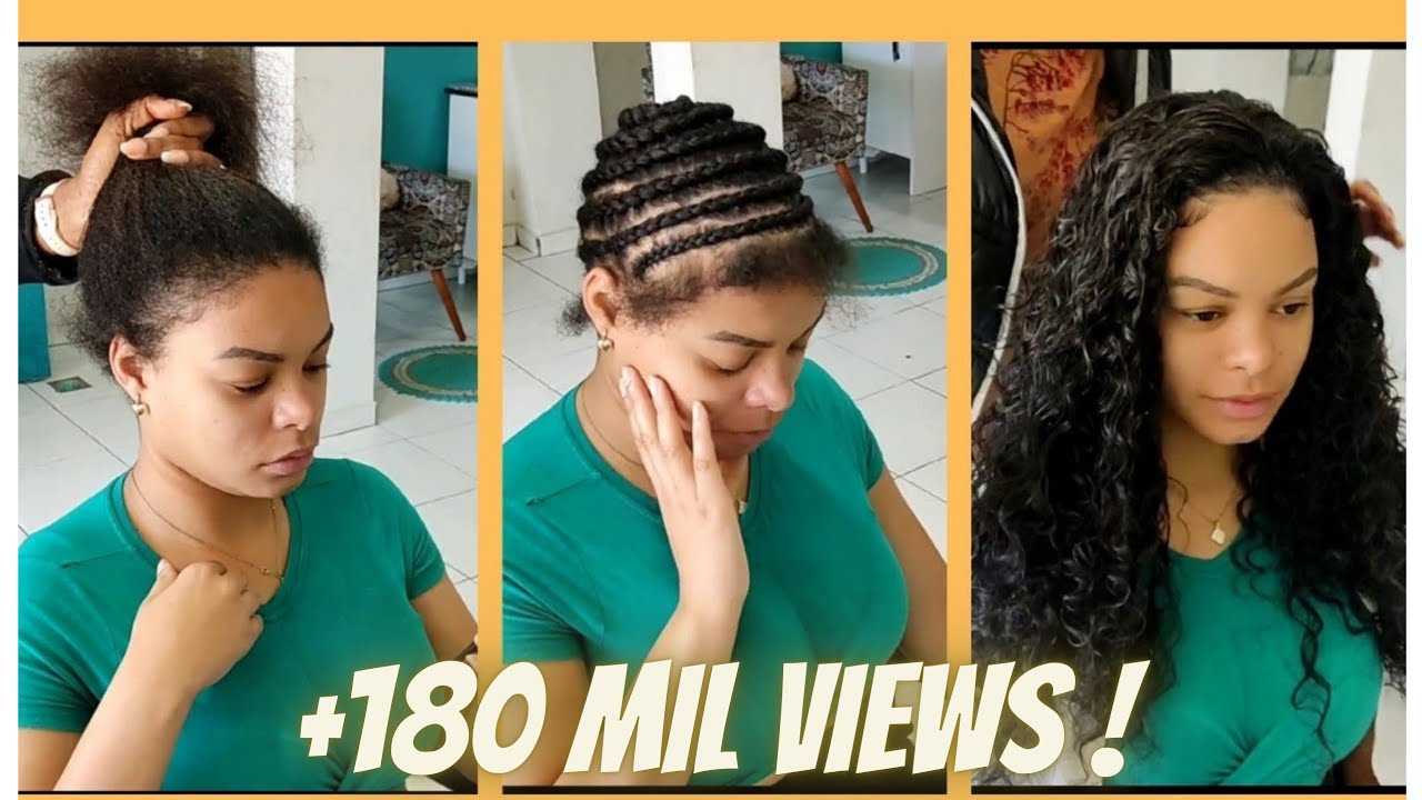 Aniversário Dela 🎂 Entrelace Cabelo Cacheado Flip Over Method