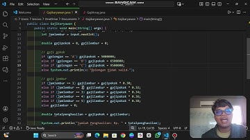 Tugas 2 Algoritma & Pemrograman (Menghitung Gaji Karyawan) dengan menggunakan bahasa Java