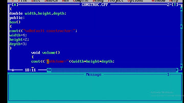 volume using constructor