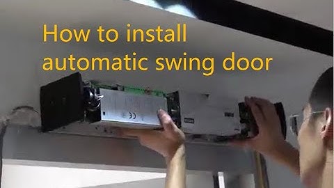 How to install automatic swing door operator, electric swing door mechanism installation.
